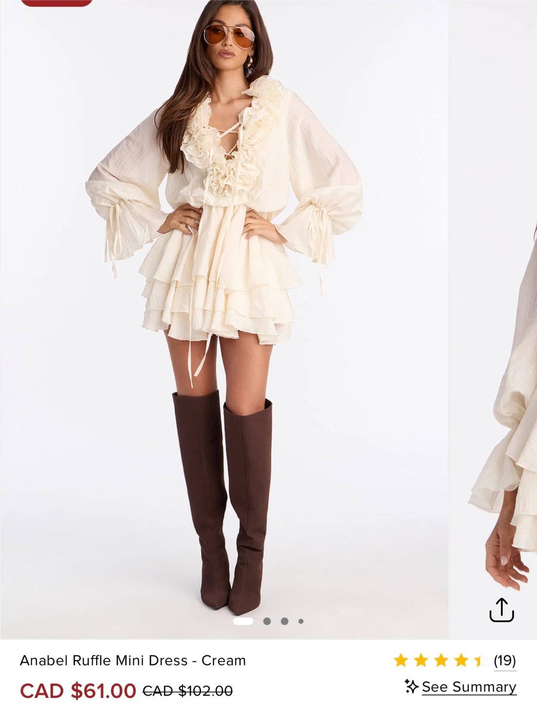 Brand New Gorgeous Fashion Nova Anabel Ruffle Mini Dress - photo 4