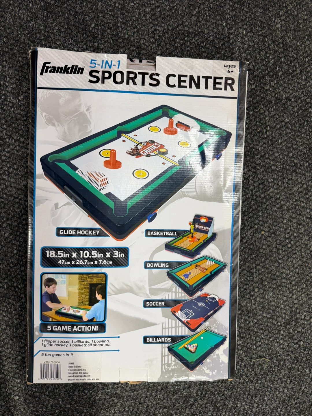 Franklin 5-in-1 Sports Center Tabletop Game - photo 4