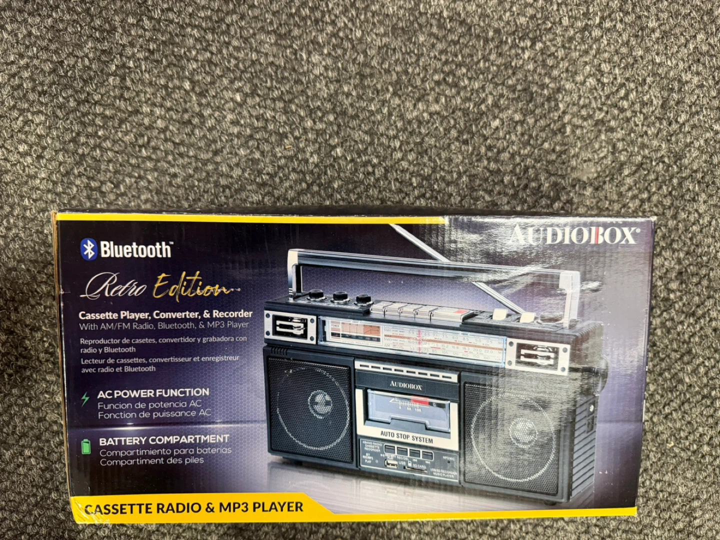 Audiobox Retro Edition Cassette Radio & MP3 Player