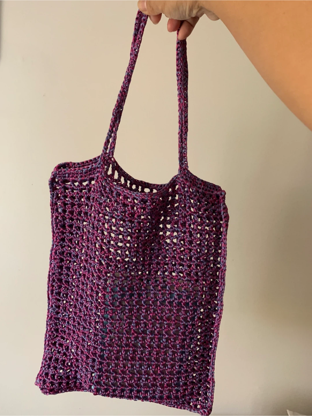 Set of 3 Hand-Crocheted Mesh Bags - photo 2