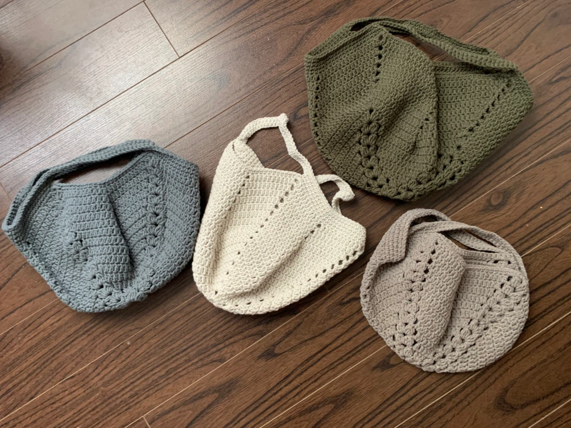 Hand-Crocheted Tote Bags