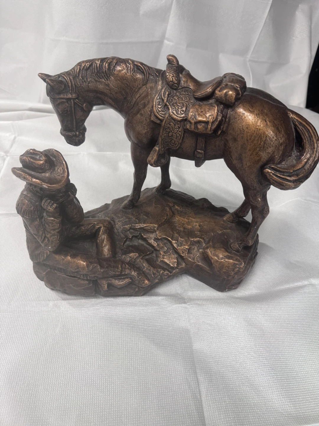 Austin Productions Cowboy and Horse Statue
