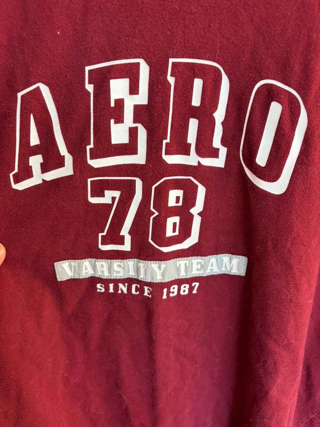Aeropostale Maroon Long Sleeve Shirt - photo 2