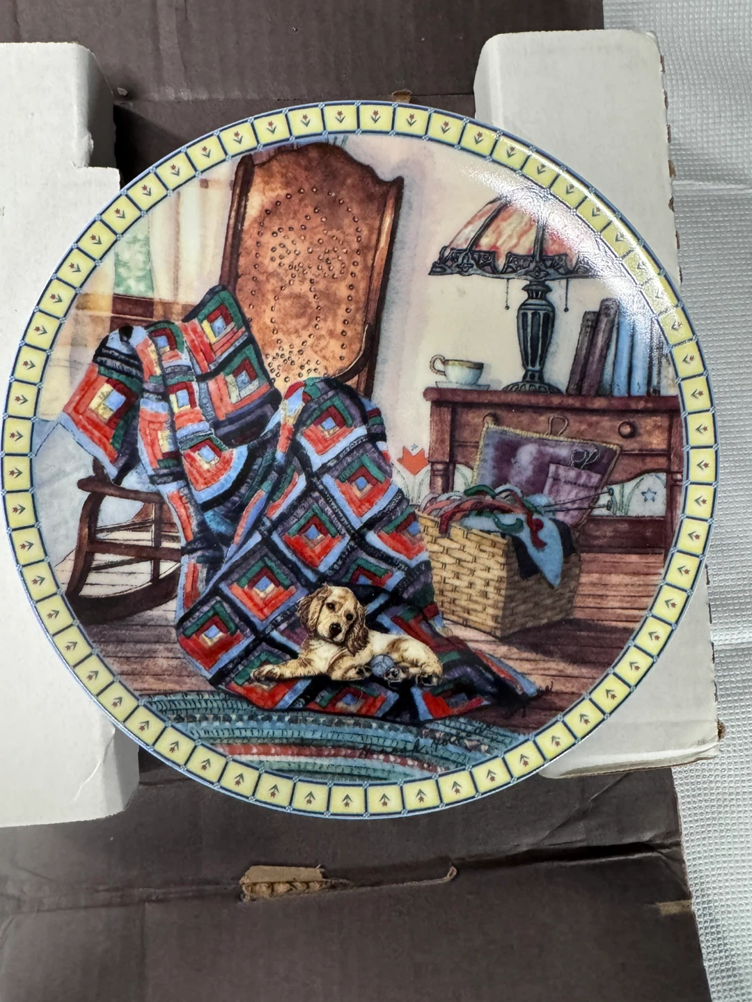 Edwin M. Knowles Warm Retreat Collector Plate