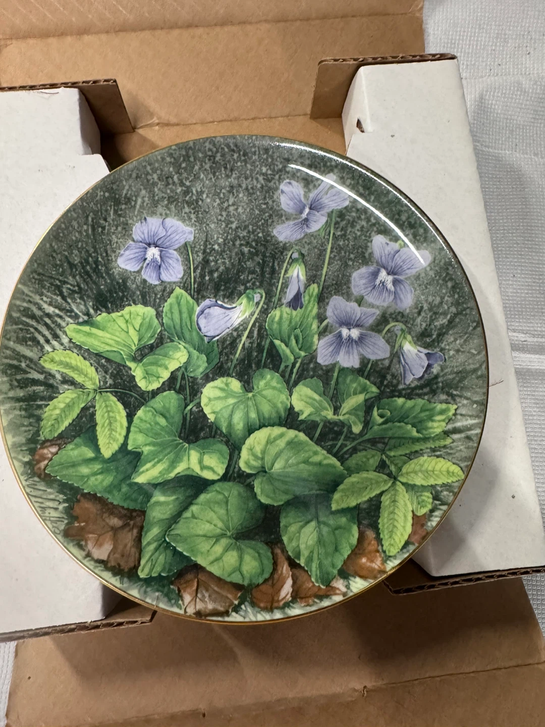 New Brunswick Marsh Blue Violet Collectible Plate