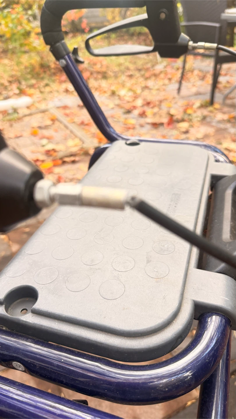Blue Four-Wheeled Mobility Walker - photo 3