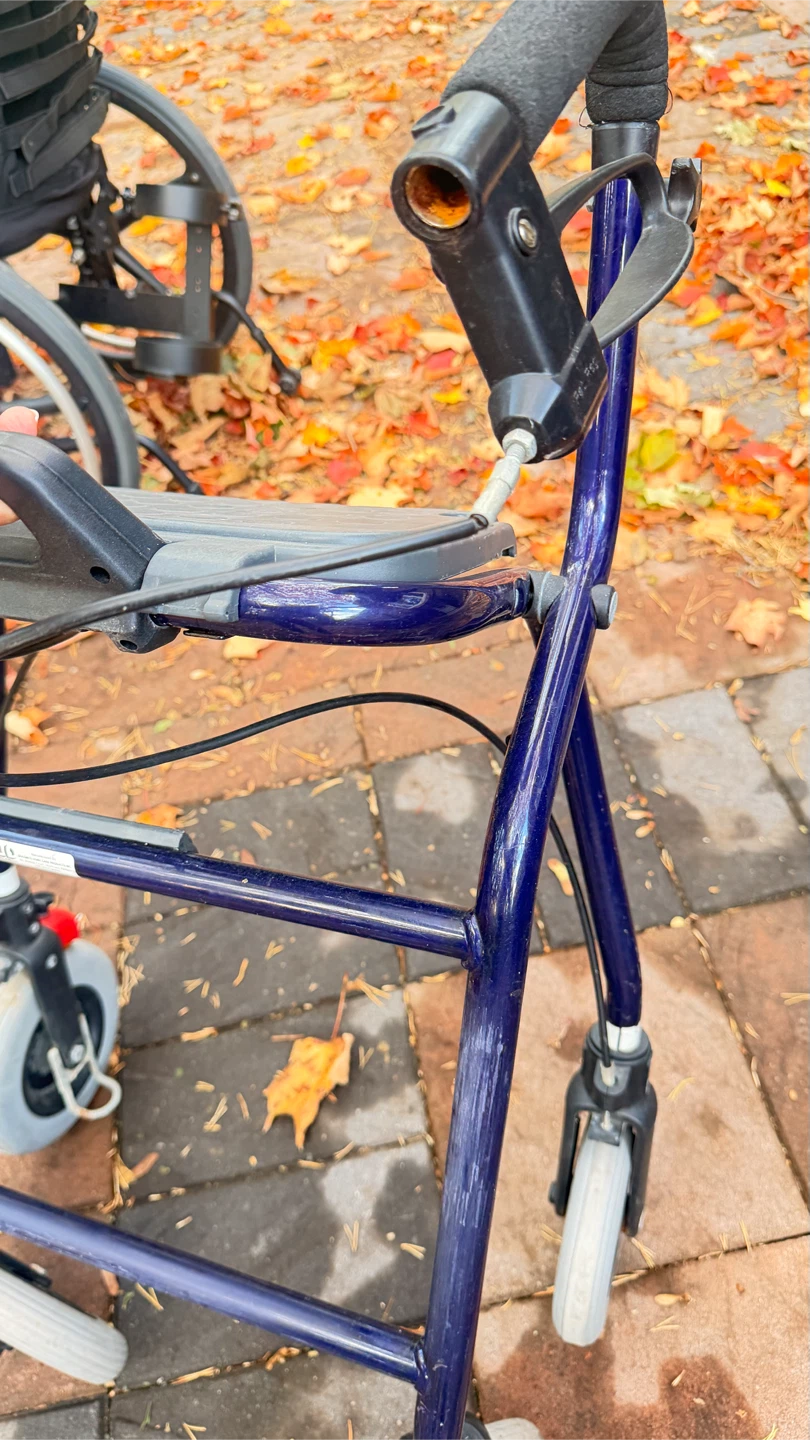 Blue Four-Wheeled Mobility Walker - photo 5