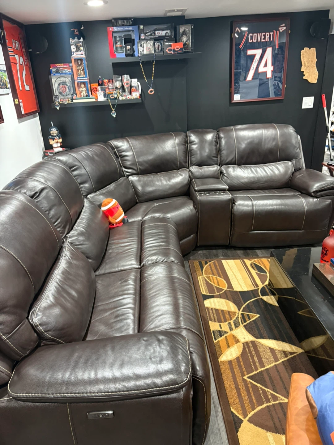 Sectional with 2 power recliners - photo 2