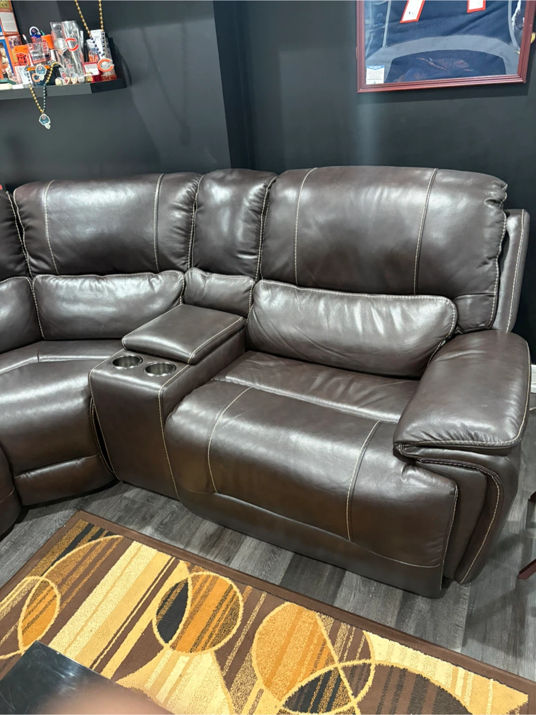 Sectional with 2 power recliners - photo 3