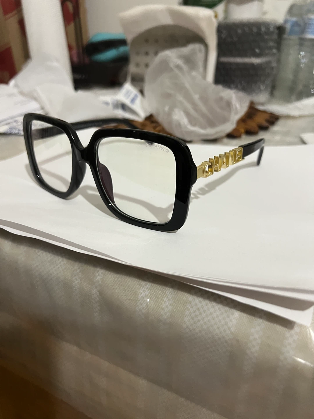 Chanel Black Square Eyeglasses, (Flat sale ) - photo 3