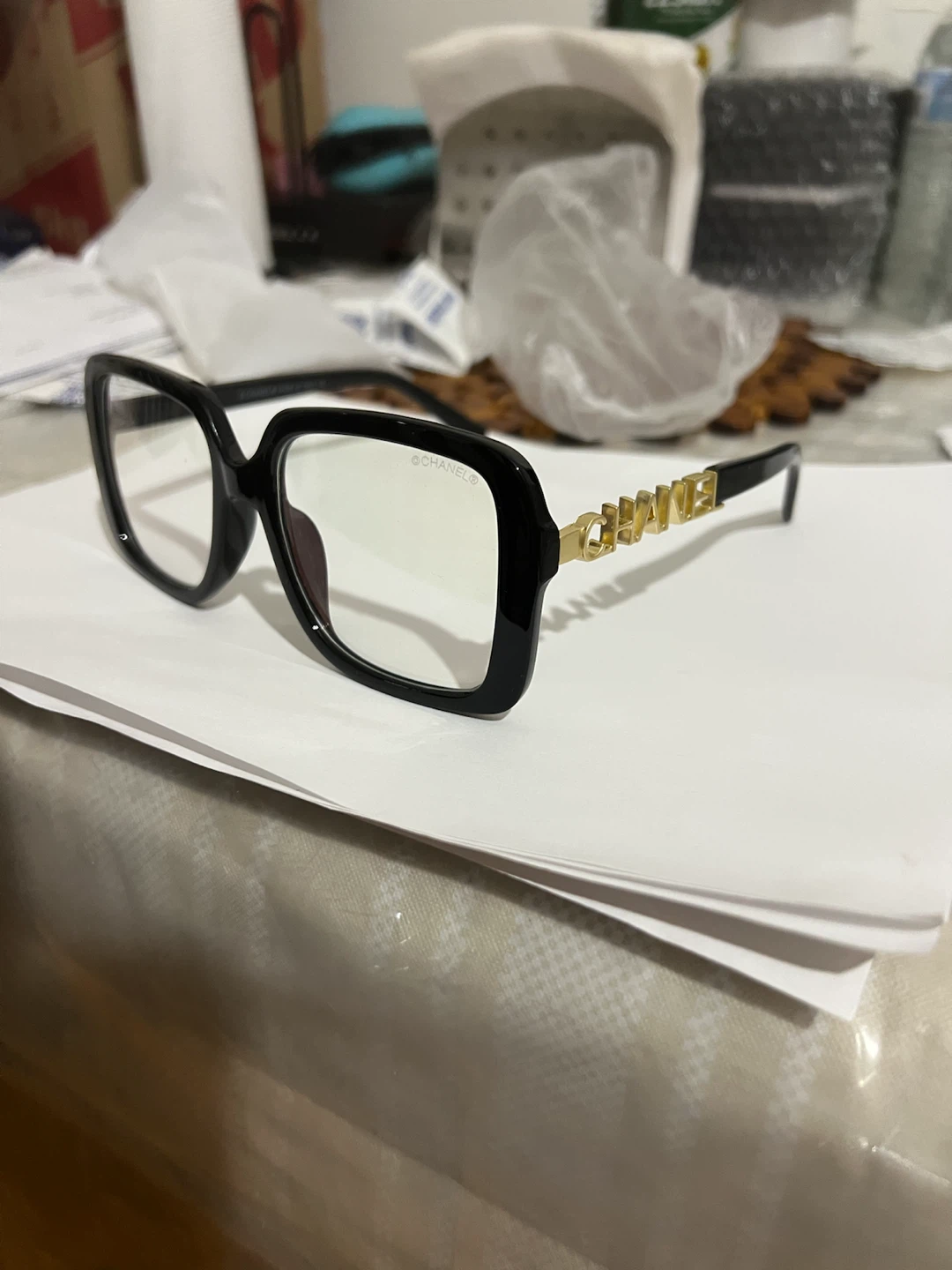 Chanel Black Square Eyeglasses, (Flat sale ) - photo 4