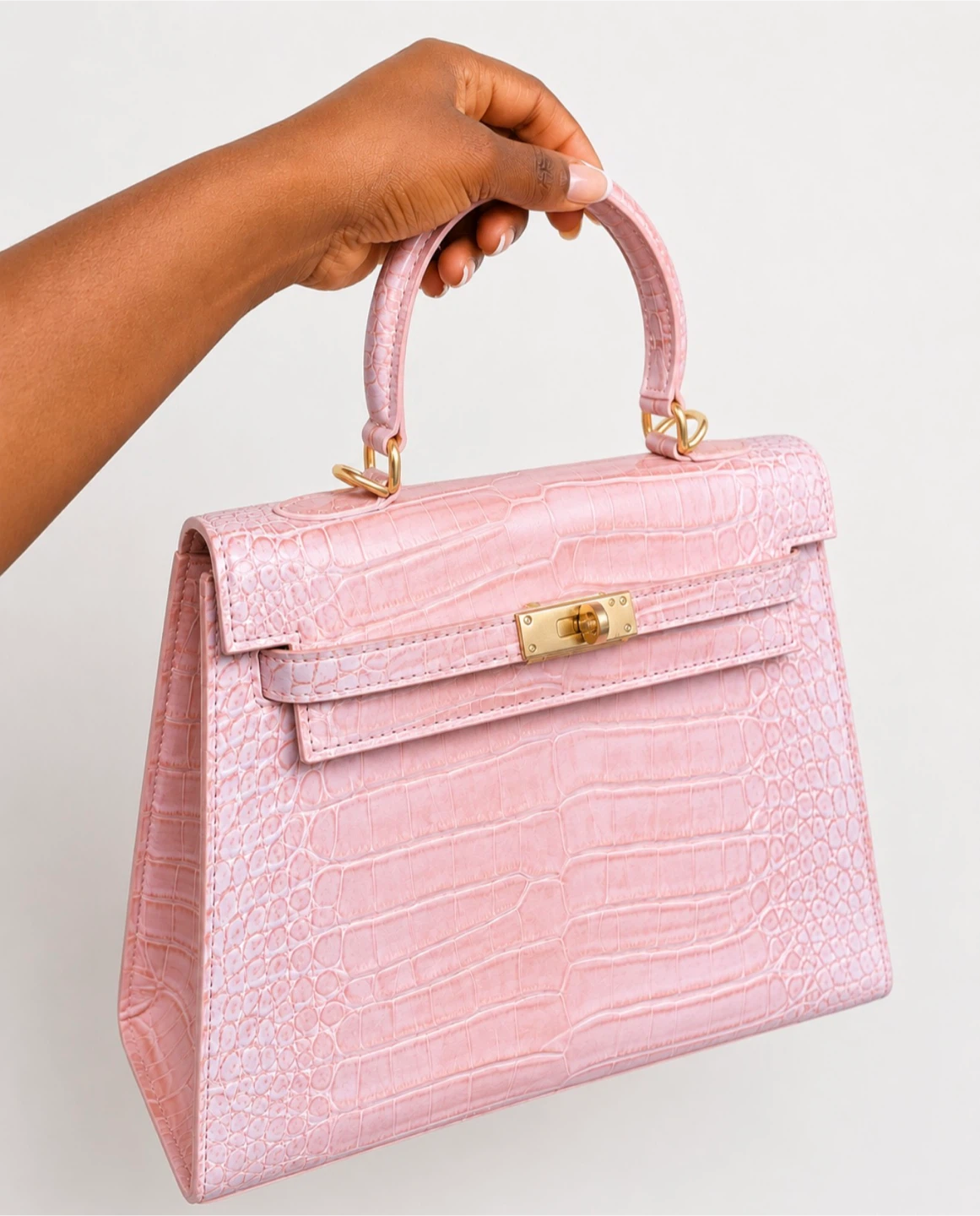 Two Pink Handbags.