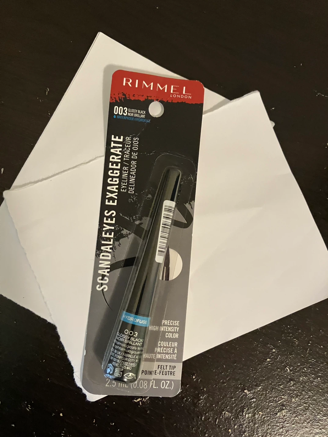 Rimmel Waterproof Scandaleyes Exaggerate Eyeliner  Black