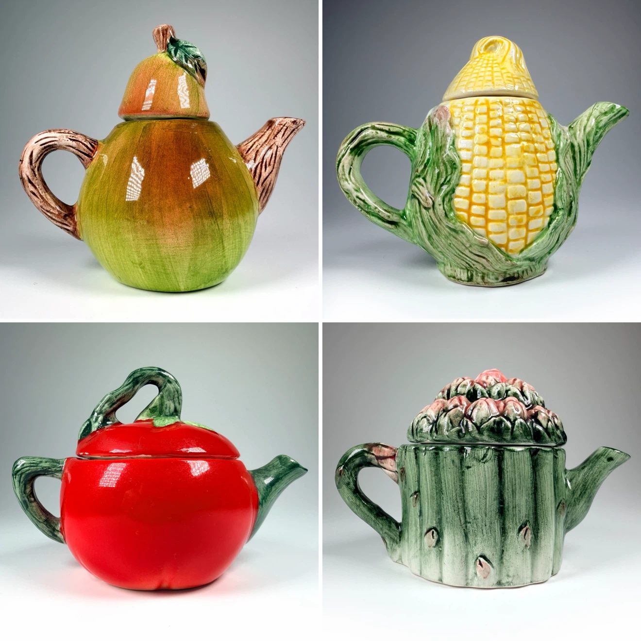 Vintage Russ Berrie Mini Teapots