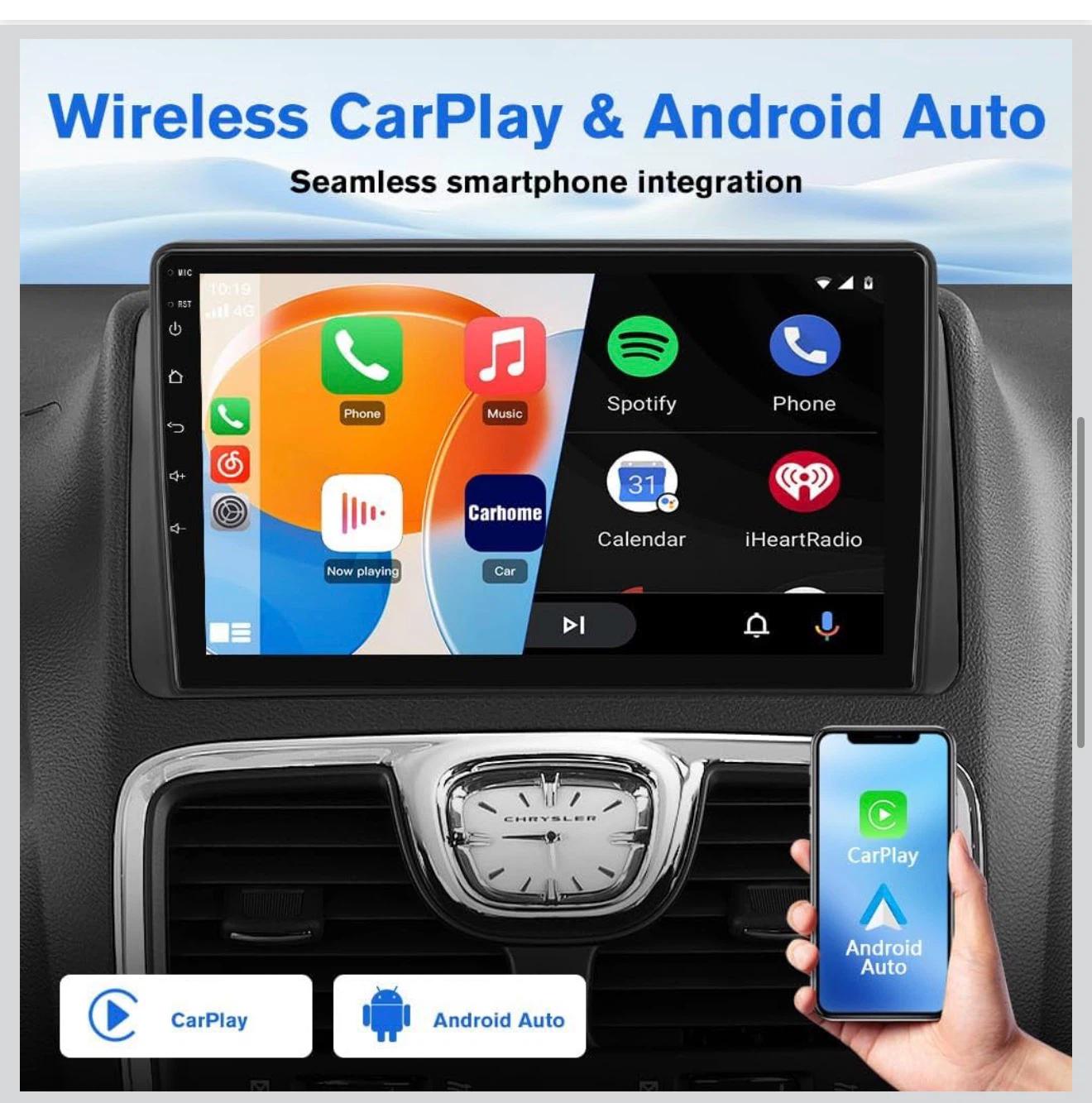 AWESAFE 9" Car Stereo for Dodge Grand Caravan - photo 4