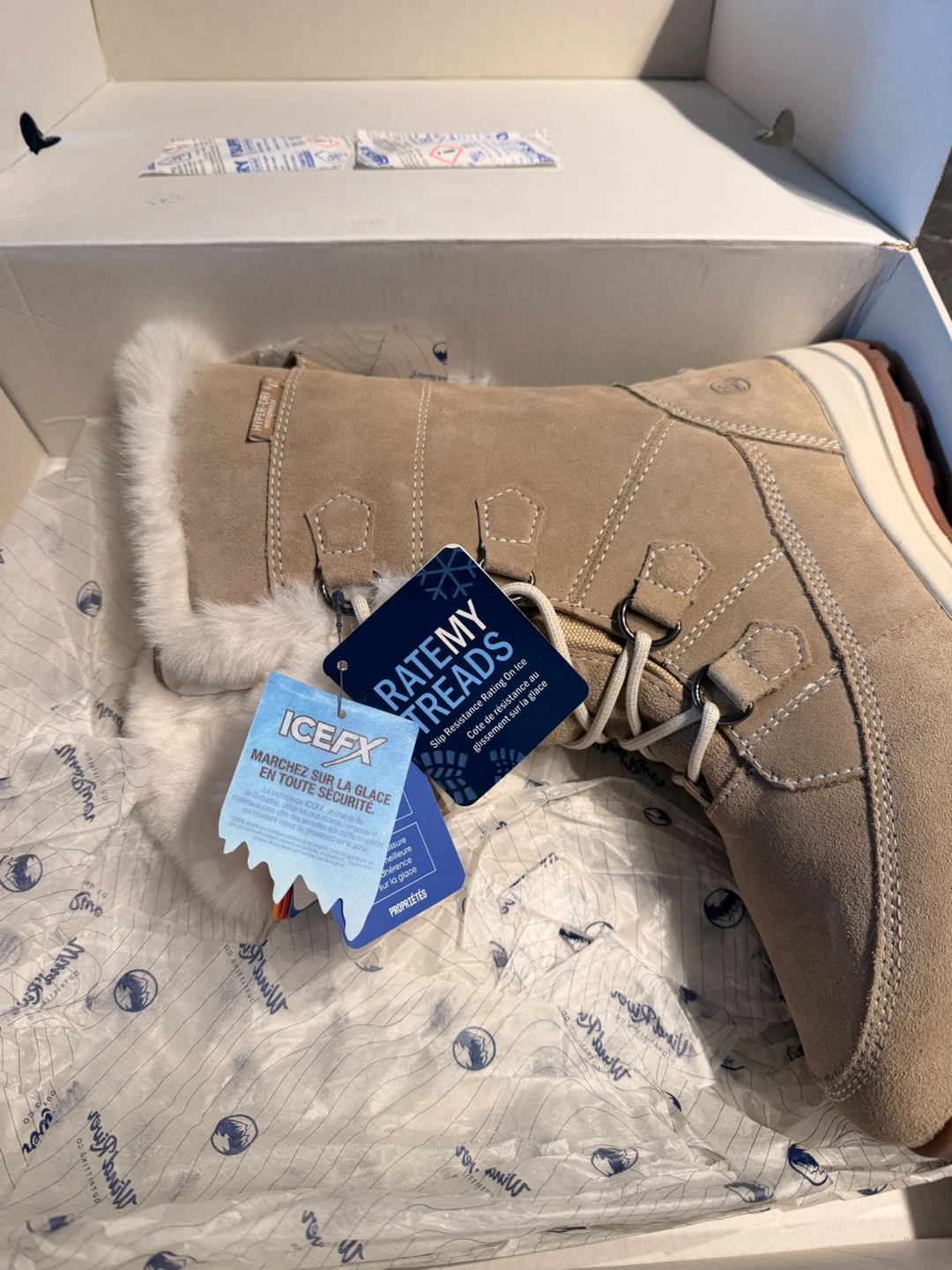 Wind River Ice Queen Winter Boots Taupe Size 11