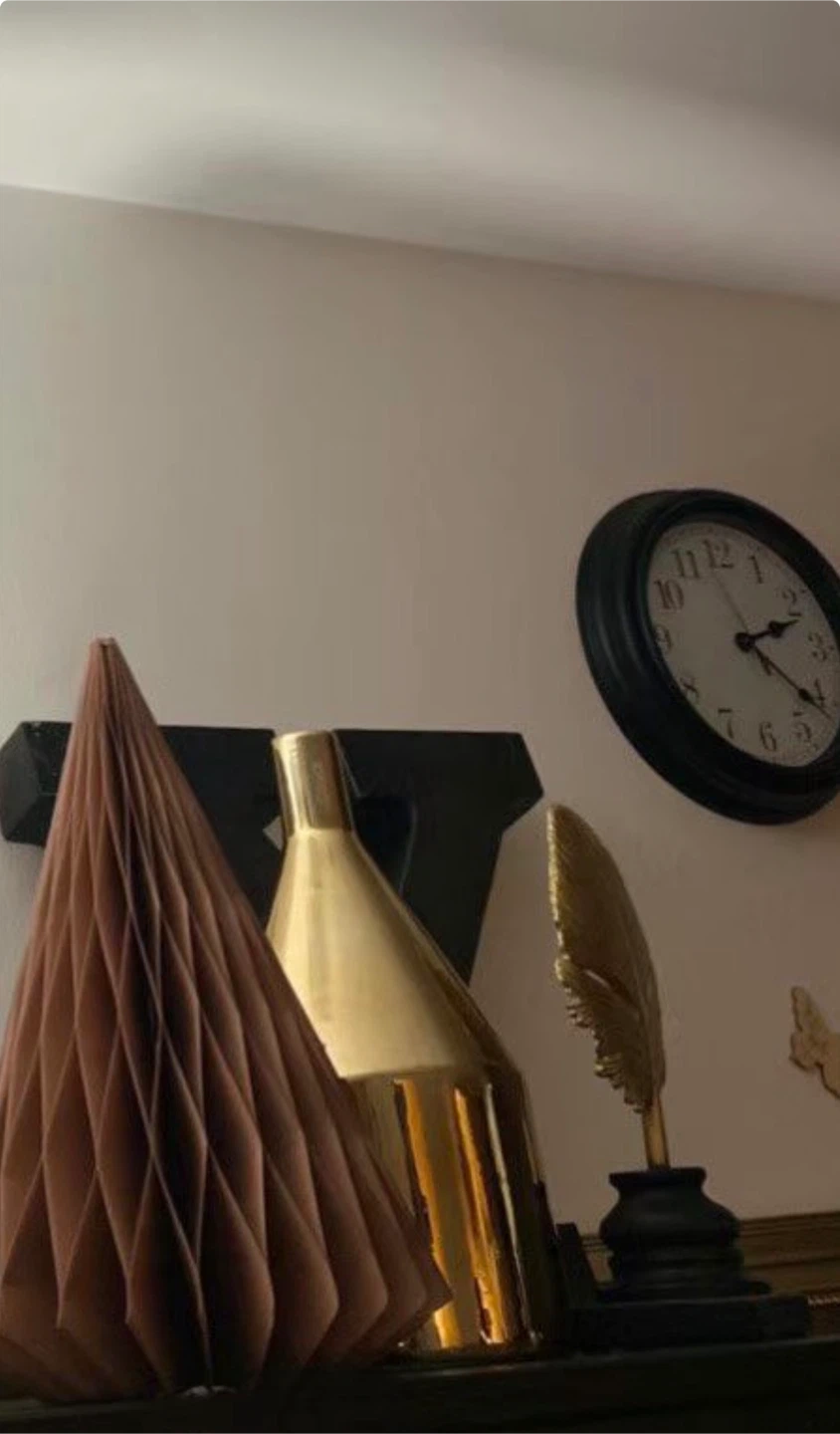 Roma Black Wall Clock