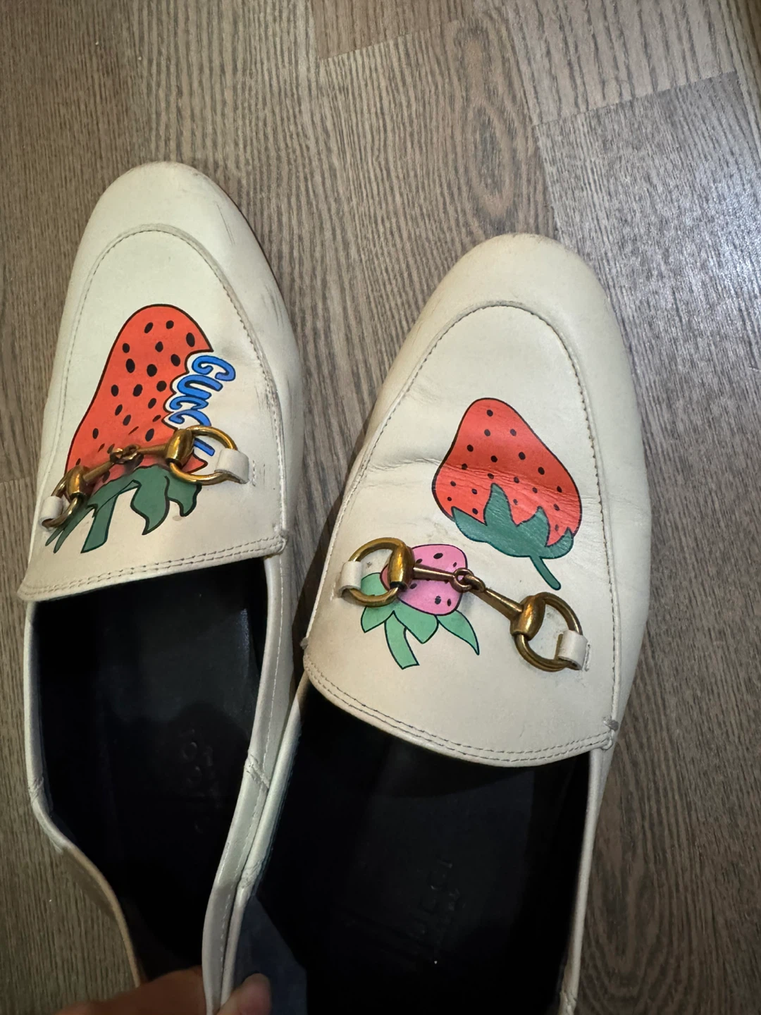 Gucci Strawberry Horsebit Loafers