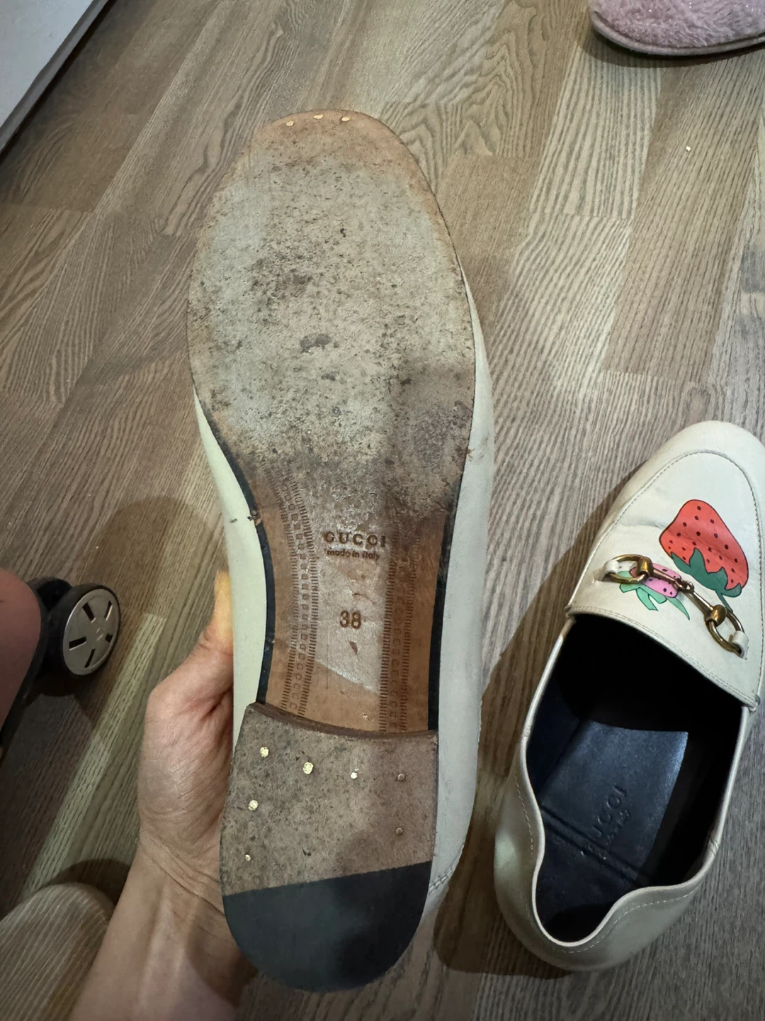 Gucci Strawberry Horsebit Loafers - photo 4