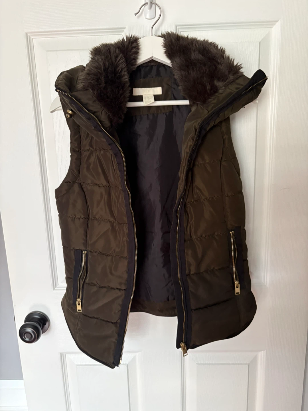 H&M Olive Green Puffer Vest