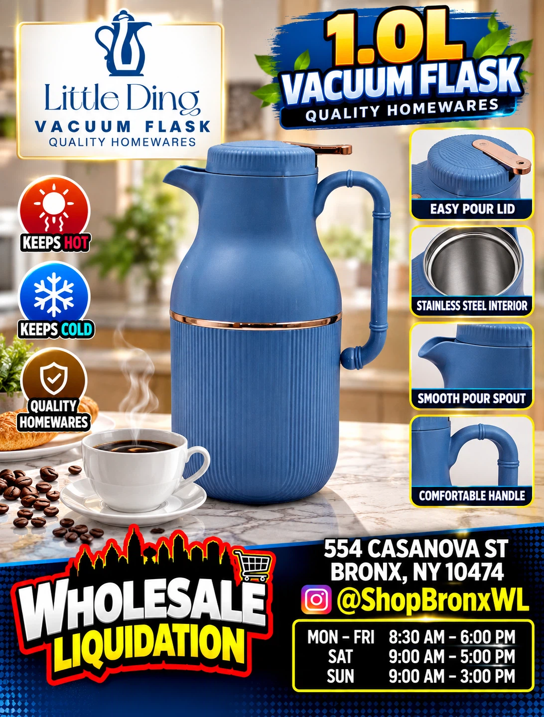Little Ding 1.0L Vacuum Flask