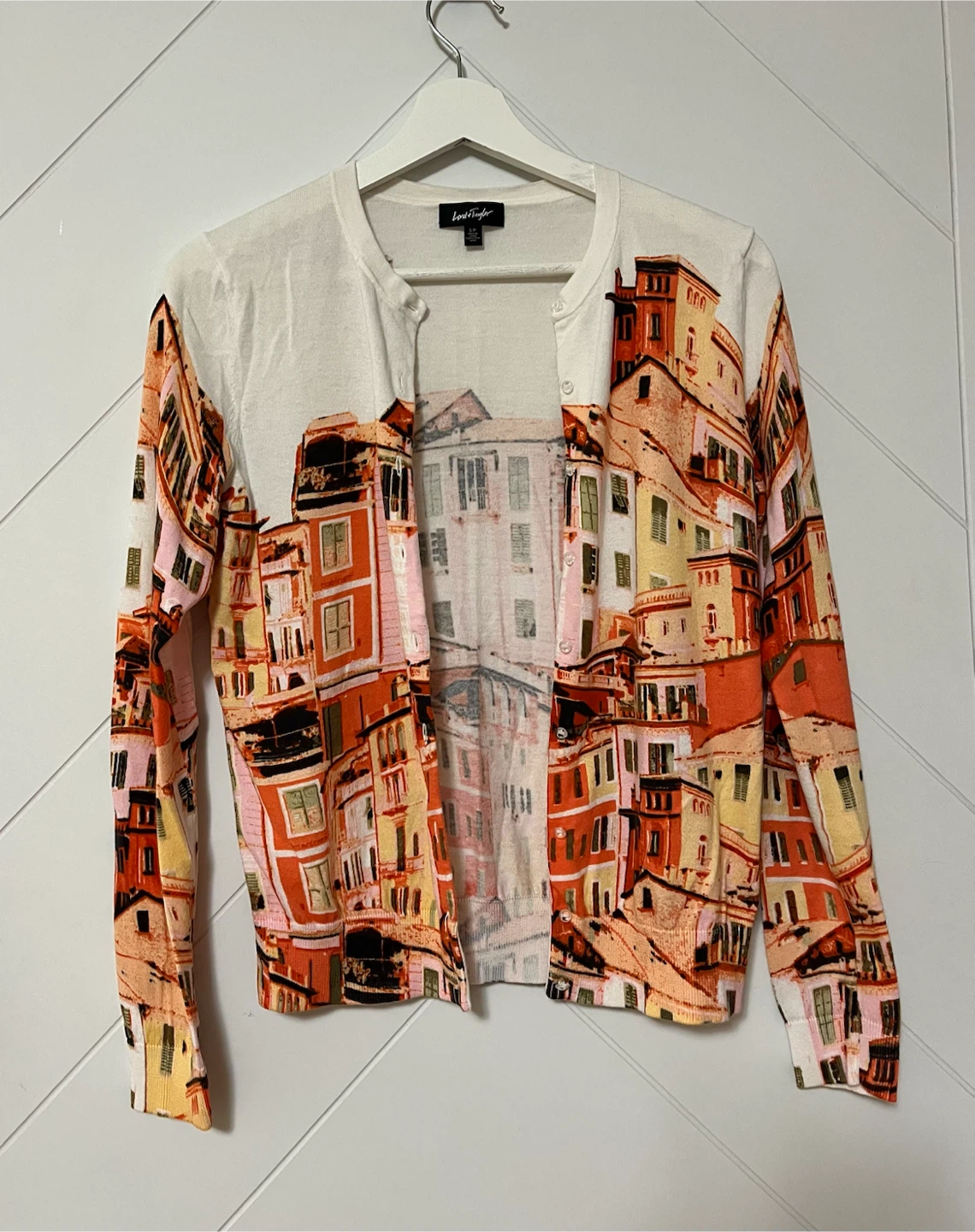 Lord & Taylor Village Print Cardigan - photo 3