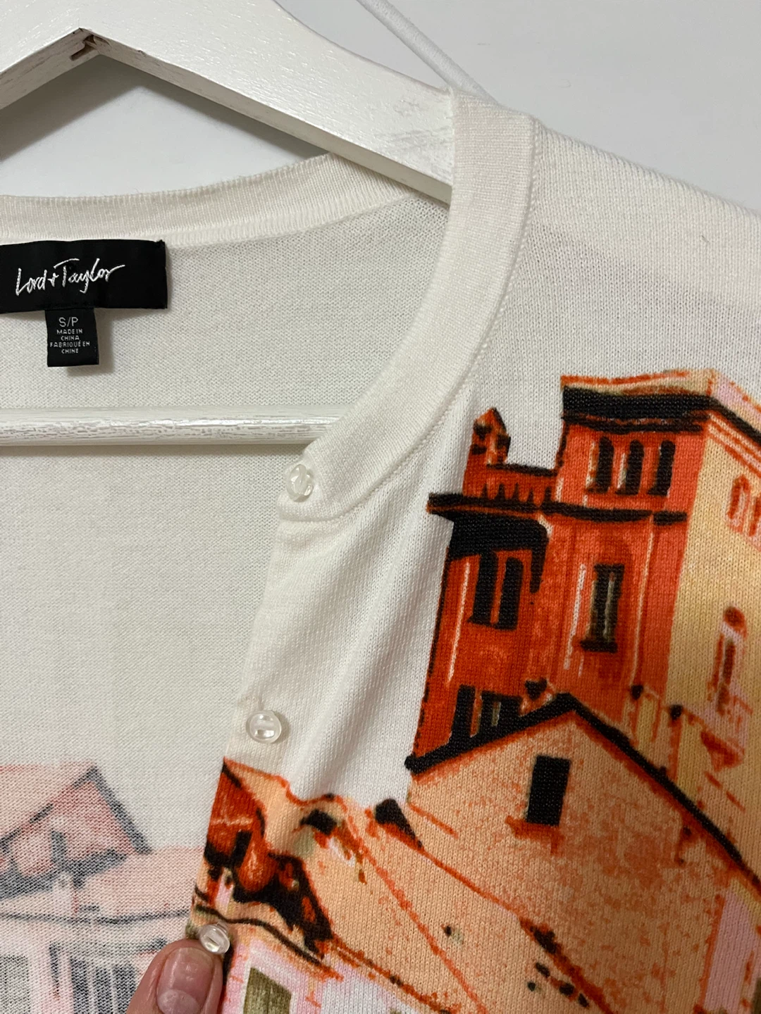 Lord & Taylor Village Print Cardigan - photo 5