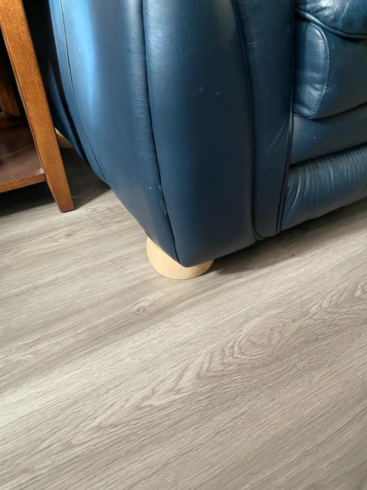 Genuine leather loveseat - photo 2