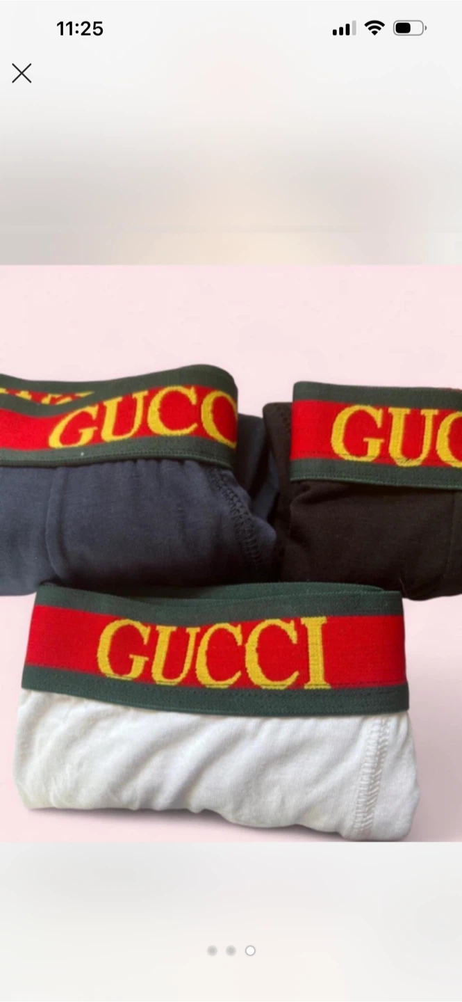 Gucci Cotton Stretch 3-Pack Low Rise Trunks(, white,blue, black) - photo 3