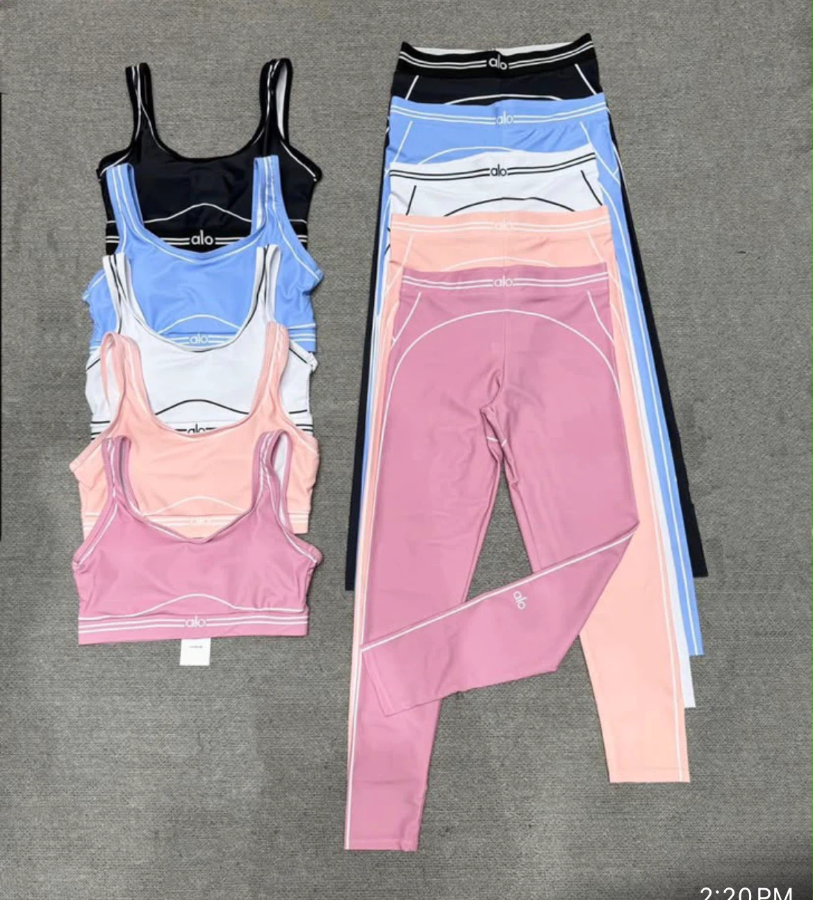 Alo Yoga Sport Bra and Legging Sets