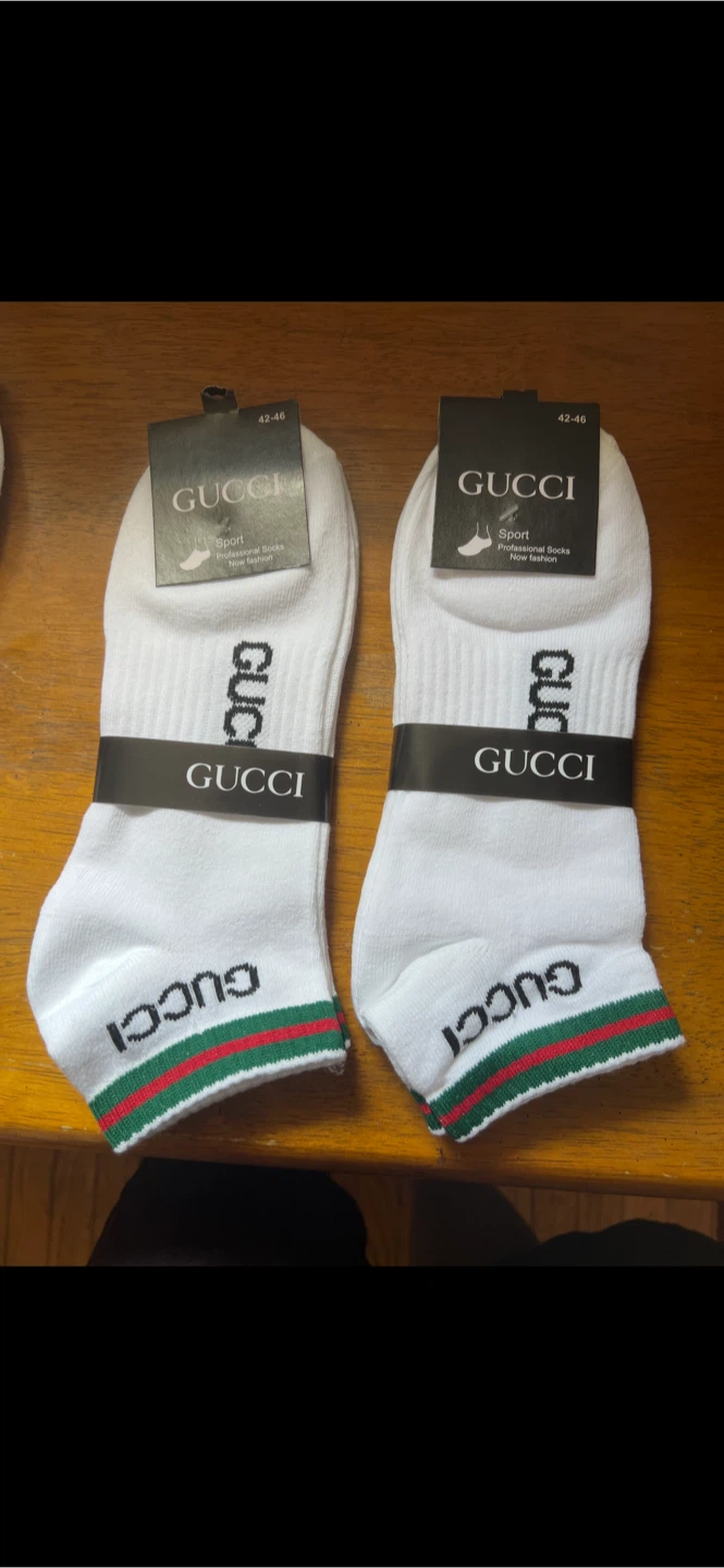Gucci Sport Professional Socks, 9-11. White , 2 pairs