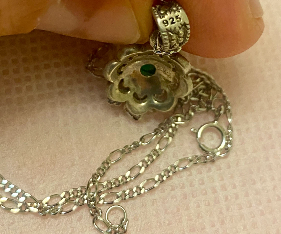 Sterling Silver Jade Necklace - photo 4