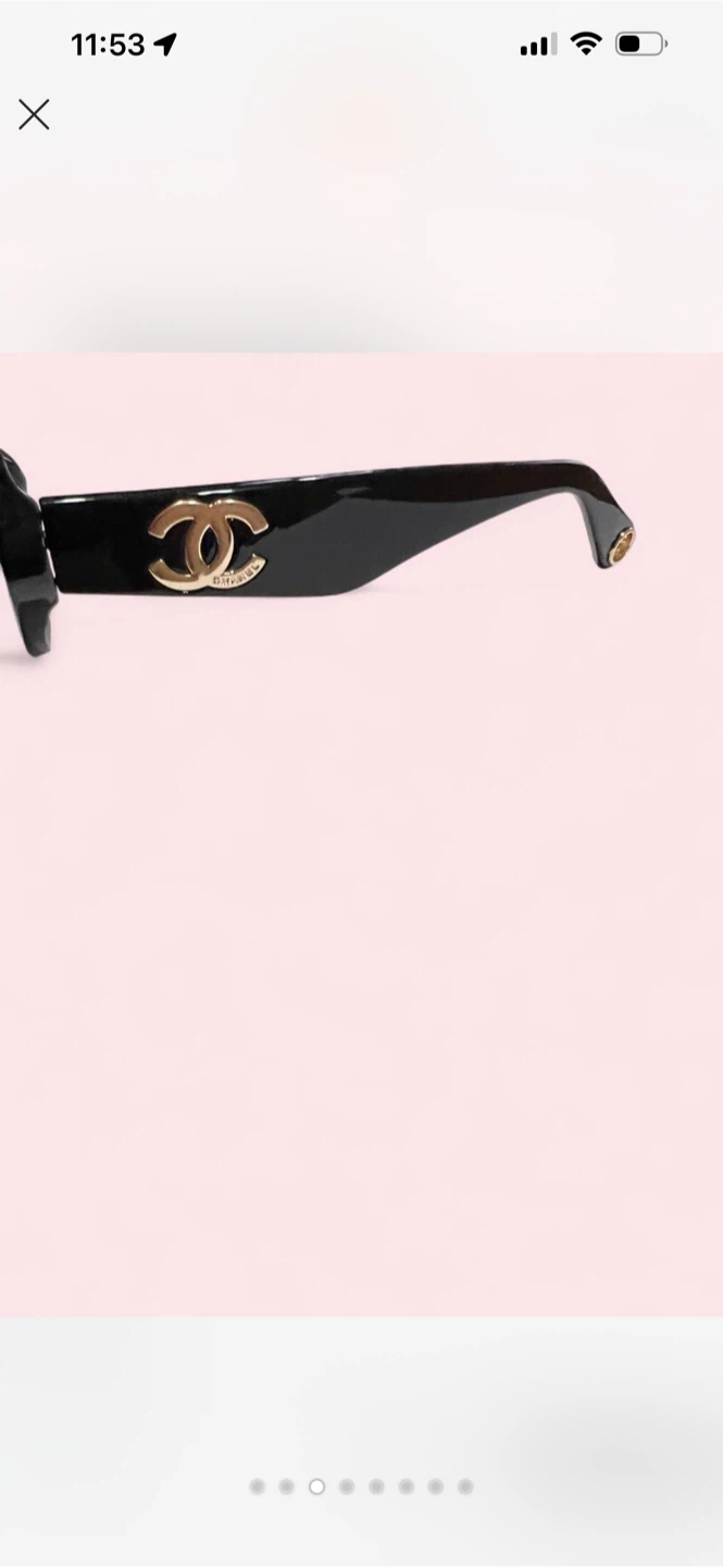 CHANEL Black Cat Eye Sunglasses, v nice quality - photo 3