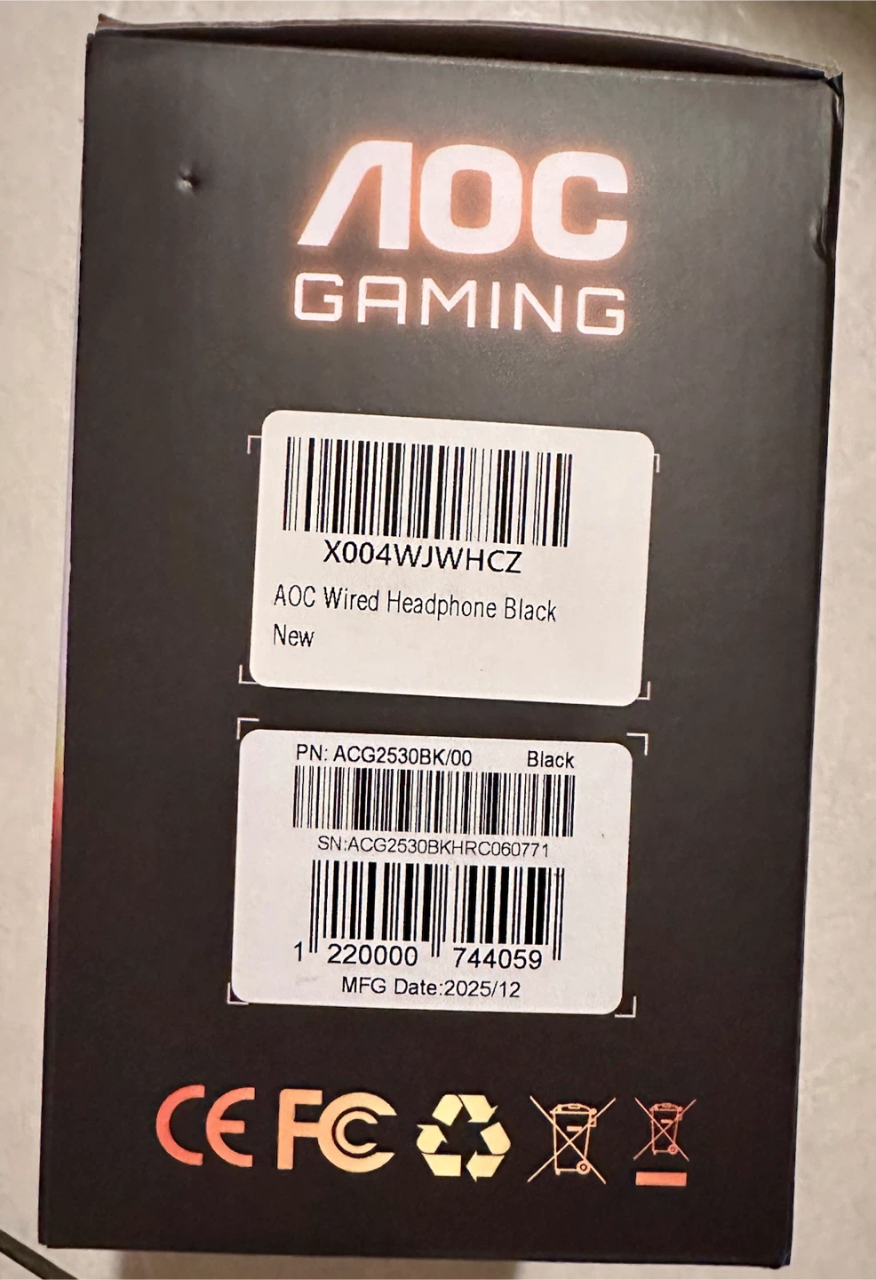 AOC ACG2530 Gaming Headset - photo 4
