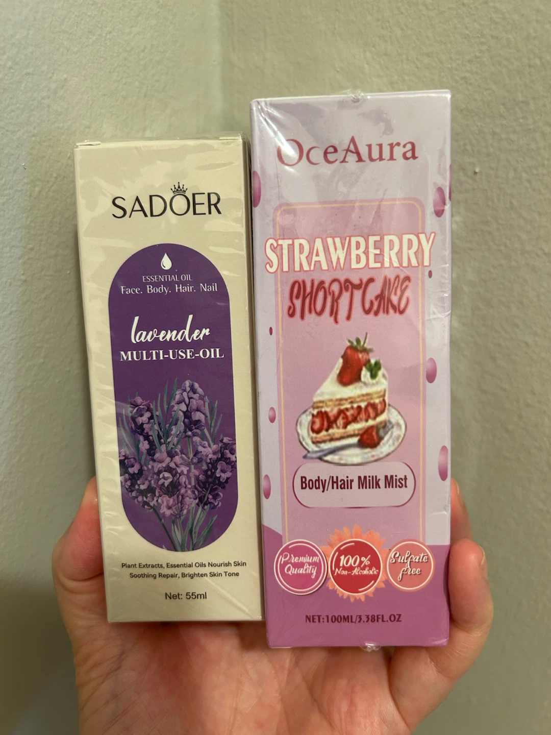 Body & Hair Care Duo - Lavender Oil + Strawberry Mist