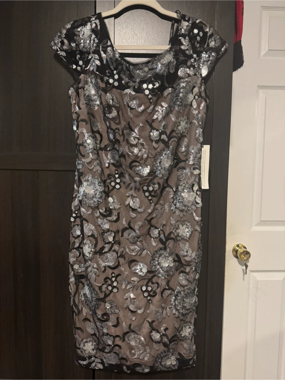 Calvin Klein Sequin Floral Dress