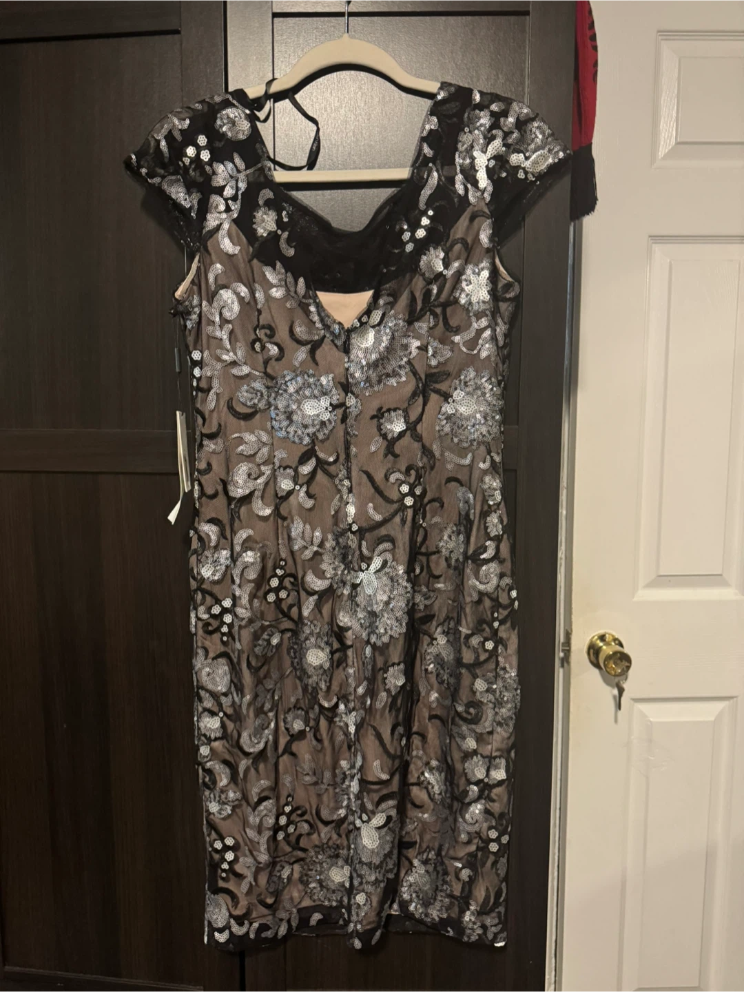 Calvin Klein Sequin Floral Dress - photo 2