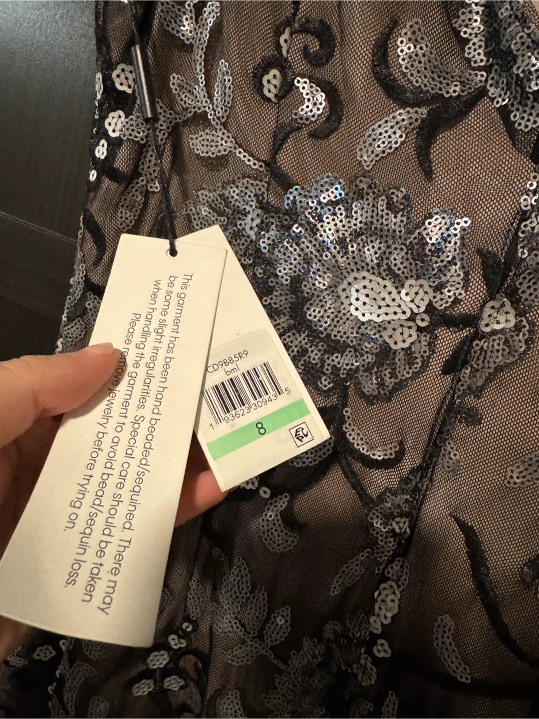 Calvin Klein Sequin Floral Dress - photo 3