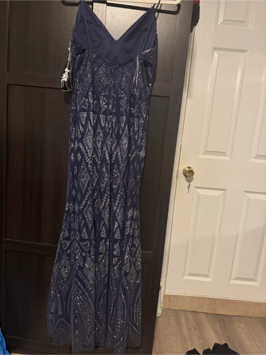 Jump Apparel Navy Glitter Gown - photo 2