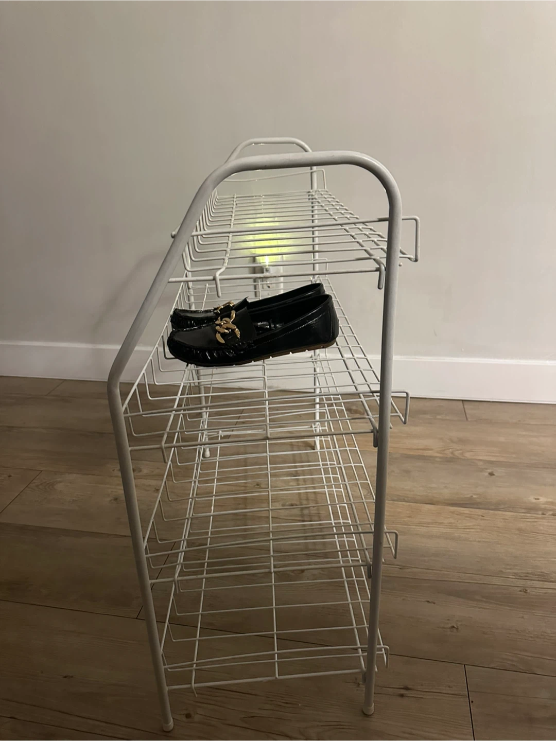 Four-Tier White Metal Shoe Rack - photo 3