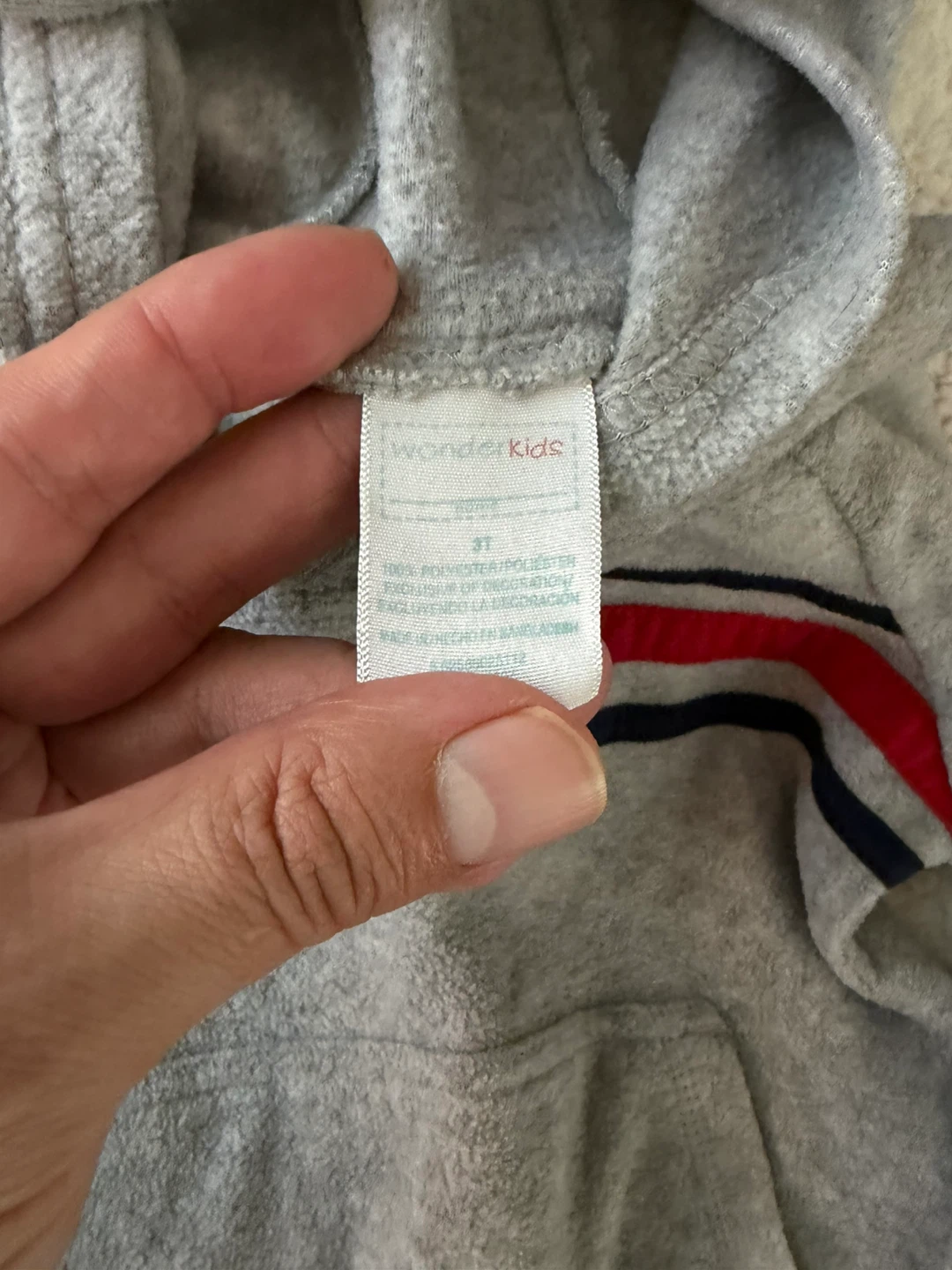 Wonder Kids Gray Fleece Hoodie - photo 2