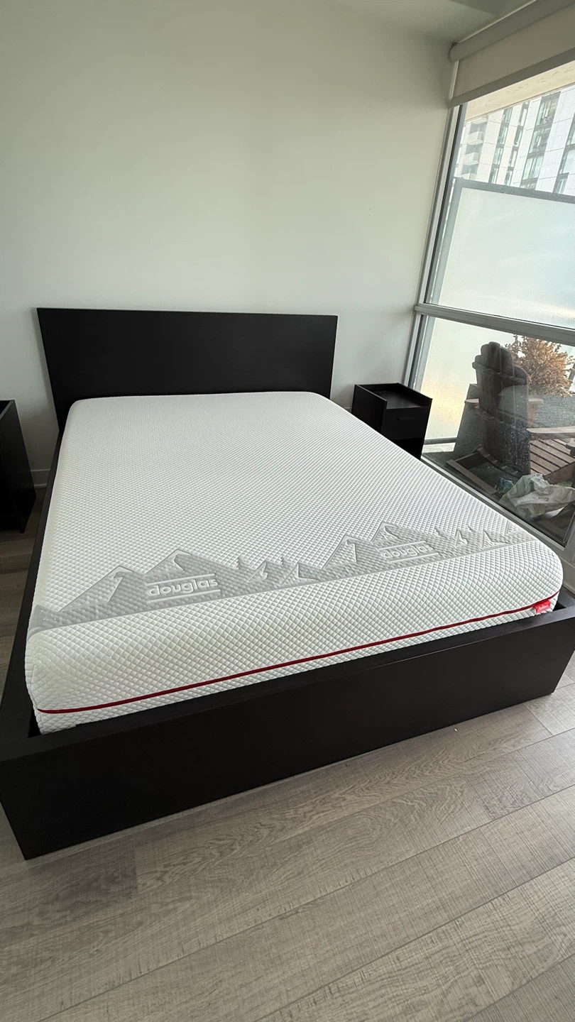 Black Storage Bed Frame with Douglas Mattress