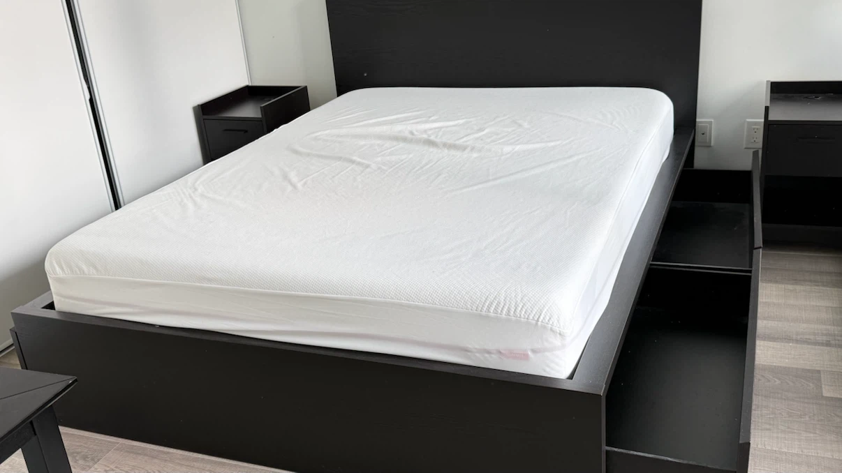 Black Storage Bed Frame with Douglas Mattress - photo 3