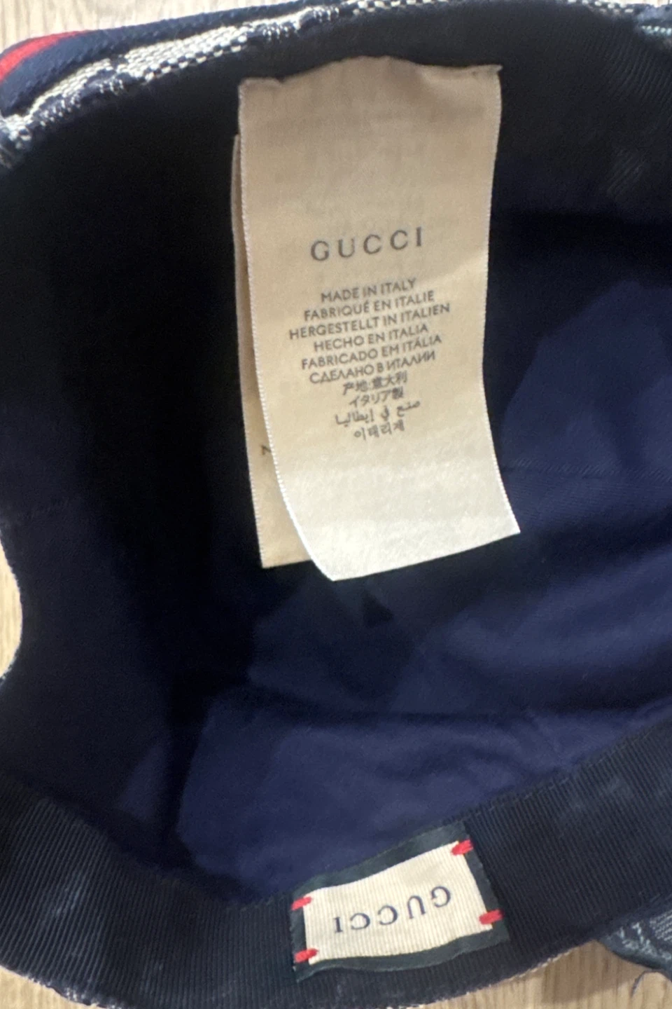 Gucci Original GG Canvas Baseball Cap – Navy/Beige – Size L - photo 5