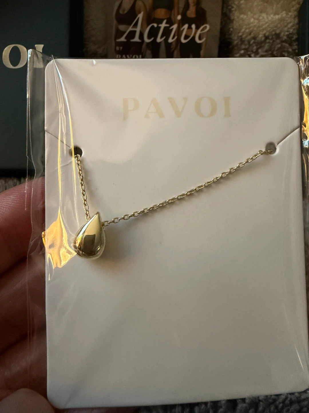 PAVOI Gold Tone Teardrop Pendant Necklace - photo 2