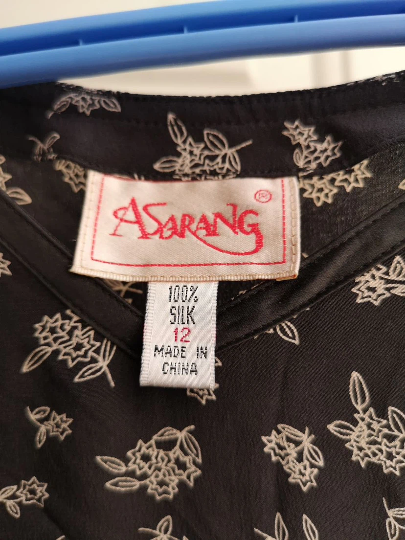 Asarang Floral Silk Dress Size 12 - photo 2