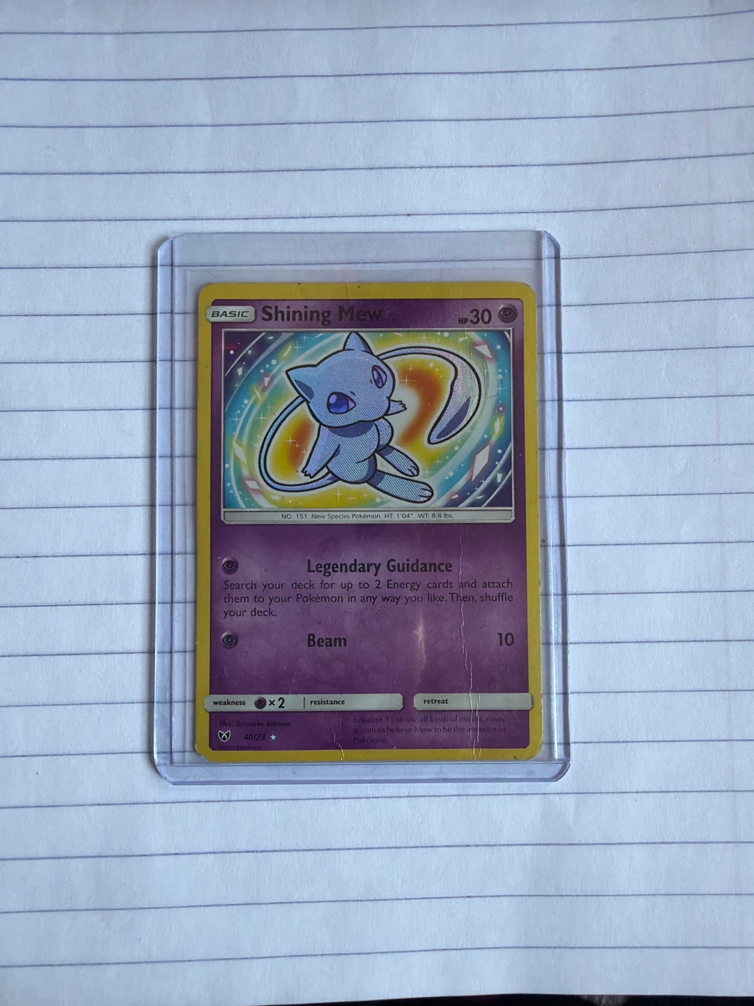 Shining Mew Pokemon Card 40/73