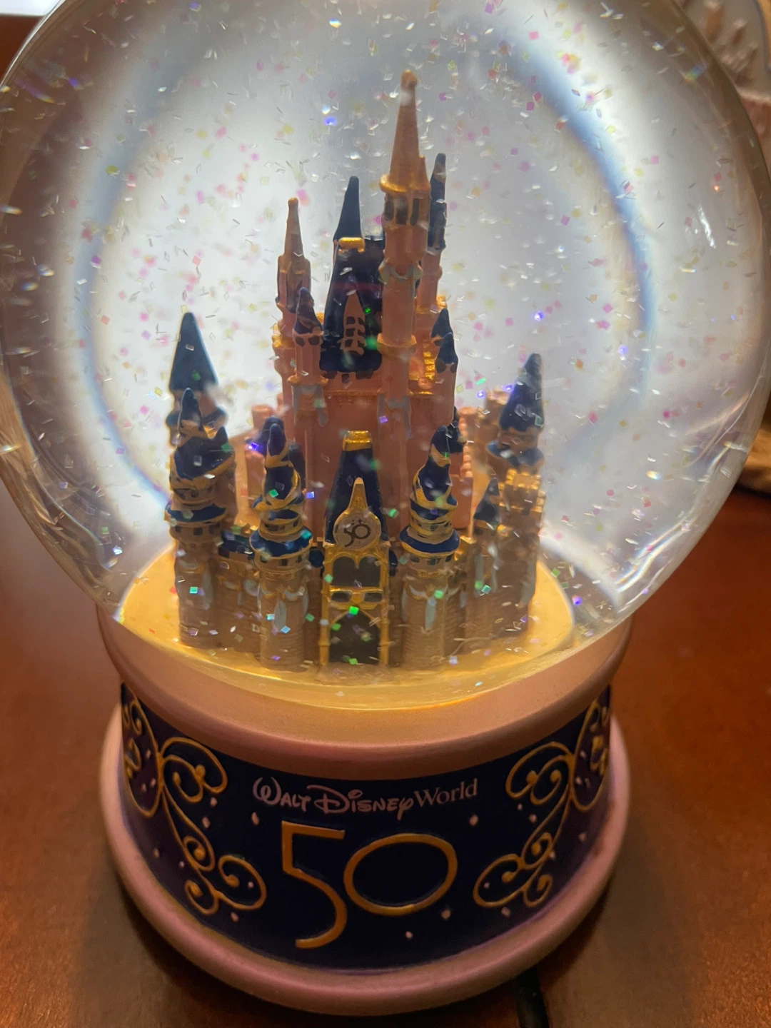 NEW! Walt Disney World 50th Anniversary Snow Globe