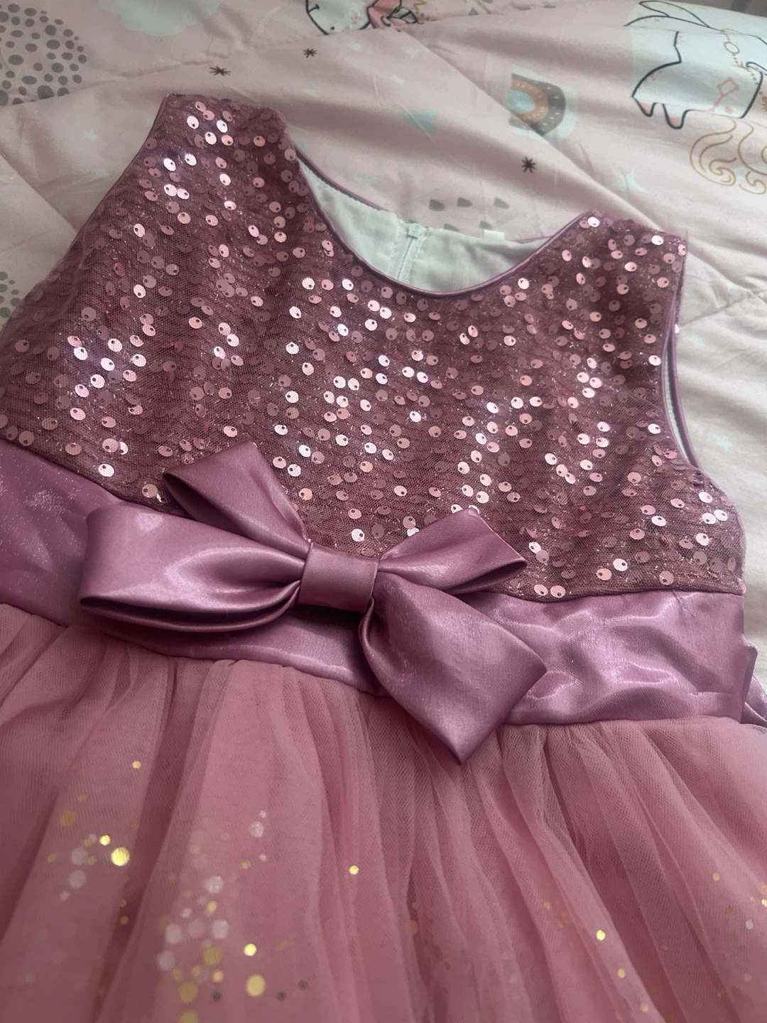 Girls Pink Sequin and Tulle Party Dress - photo 2