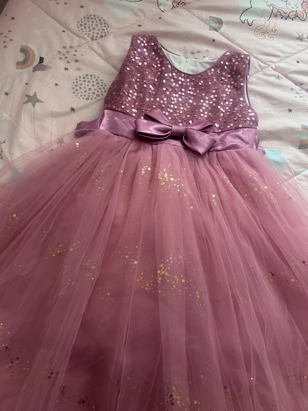 Girls Pink Sequin and Tulle Party Dress - photo 3
